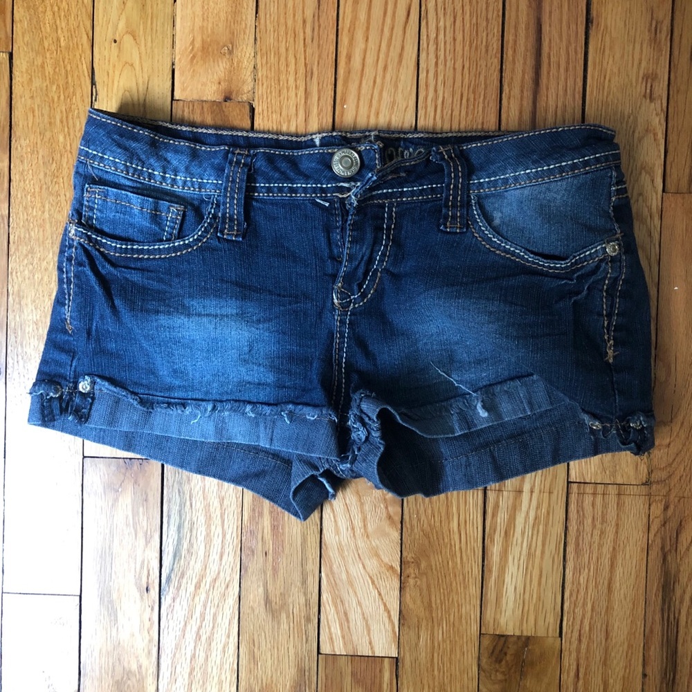 Medium Rise Jean Shorts